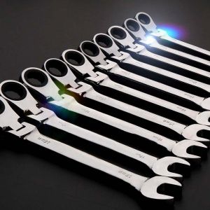 Terlaris Kunci Ring Pas Kunci Flexible Kombinasi Krek Ratchet Size 6 - 24mm