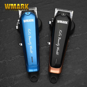 WMARK blue power foot hair clipper professional electric clipper USB charging hair clipper 6500rpm super speed electric clipper professional mens oil head gradient hair clipper