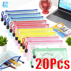 Zipper Documents Bag A4/A5 Plastic Folders A3 Transparent Waterproo File Organize Storage Bag School Office Stationery Supplies2026