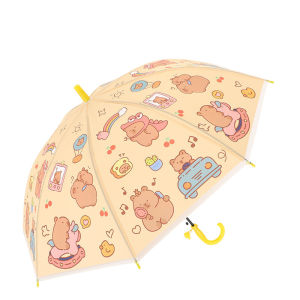 Cartoon Umbrella for Kids Cute Unicorn Long Handle Childrens Waterproof Sun Protection Rain Gear