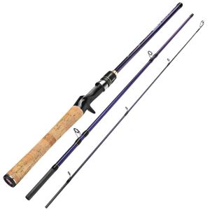 SQMETR 1.68m/1.8m/1.98m/2.1m Lure Fishing Rod Medium Heavy Power 3-Carbon Construction Casting Fishing Rod Durable Neutral Action Bait Fishing Rod Bait Casting