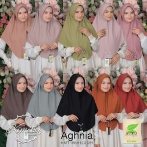 Jilbab Instan Aghnia Bahan Jersey Irish Eco Dry By Kimikey