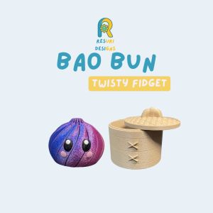 Bao Bun Twisty Fidget by Resuri Designs Siopao Dimsum Toy Stress Relief Fidget