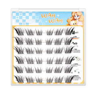 Dorisna Fox Eye Effect ขนปุยนำกลับมาใช้ได้ DIY ขนตาปลอมส่วนต่อขยายปีกหนา