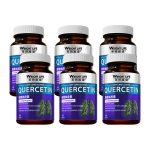 【6 Bottles】Wright Life Deep Lung Cleanse Quercetin 95% Pure 500mg With Lingzhi For Nourishe The Lung Faoutate Lung Detox And Repair Lung Damage Strengthen The Respiratory System