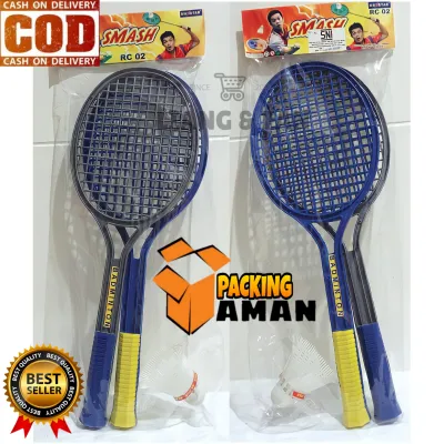 ( BISA COD ) PROMO Mainan Anak Set Raket Badminton Mainan Edukatif Anak Bulu Tangkis Plastik SNI