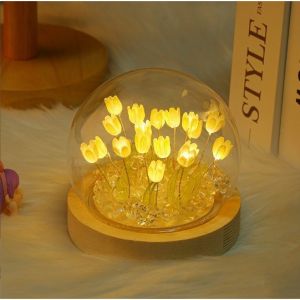 Tulip Malam Lampu Led Kamar Tidur Ins DIY Untuk Dekorasi Hadiah Liburan MDY