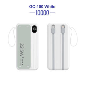 AJ เพาเวอร์เเบงค์ 2in1 22.5W รุ่น GC-100 /GC-210 / GC-31 รองรับชาร์จเร็ว มีสายในตัว (มอก.2879-2560) ประกัน 1 ปี