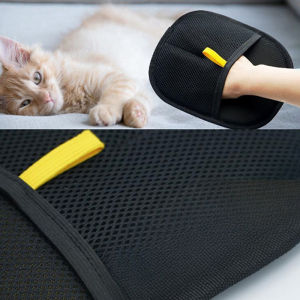 【Comfortable House】 COD Pet Electrostatic Hair Removal Gloves Double-sided Pet Grooming Gloves Double-sided Bidirectional Brush Sticky Hair Artifact
