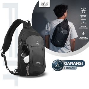 Tas Selempang Crossbody Bags Cross Sling Bag Pria Multifungsi Waterproof-ATVA Magnus Series