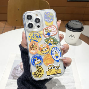 CrashStar MagSafe Cute Cartoon Transparent Soft Shockproof Phone Case For iPhone 15 14 Pro Max Plus 13 12 11 Pro Max Wireless Charging Phone Casing Protective Cover Shell With Full Cover Lens Camera Protection