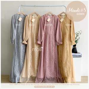 GAUN DRESS MINDI #8 LD 100 BY MOLLI BAJU LEBARAN