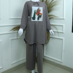 Baju Wanita Terbaru KAKTUS SET BO Bahan CRINKLE AIRFLOW APK SABLON SZIE M L XL XXL PB 90 CM PC 96 CM