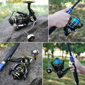 Reel Pancing Logam S1000~S7000 Alat Pancing Alat Memancing Metal Fishing Spinning Reel