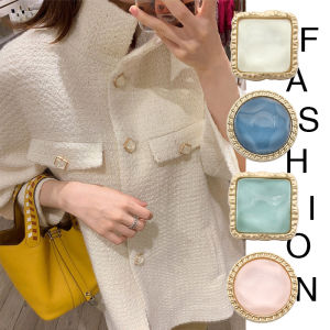 10 Pieces Beautiful Gemstone Buttons Woman Blouse Coat Decorative Buttons Fashionable Metal Shank Buttons h260610