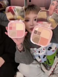 荔树八色高光修容盘 Lishu Eight-Color Highlighting Contouring Palette Makeup Palette Four-in-One Comprehensive🧧0921