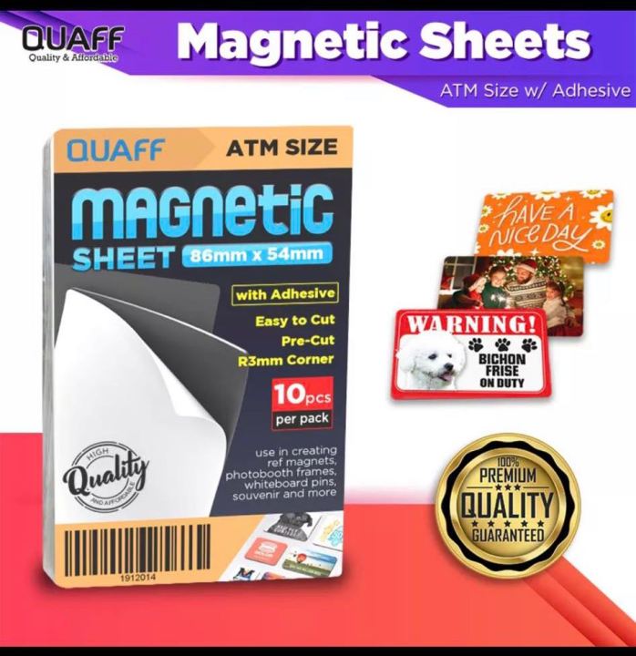 QUAFF Sheets A4 & 4r & ATM SIZE / Cuttable Ref without