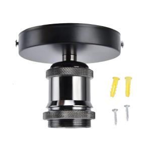 E27 Lamp Base Vintage Ceiling Screw Light Lamp Holder Screw Head Light Socket Lampholder for Kitchen Bedroom Living Room