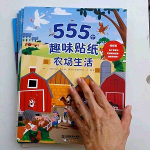 555 stickers whole scene activity book. Christmas fairy farm vacation wedding theme.