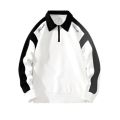 Áo Sweater Polo Nỉ Nam Nữ Dài Tay Unisex Tay Phối Viền Khóa Kéo Cổ Thời Trang Yodi TOP NAM 278V2. 