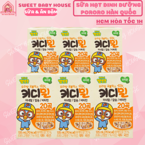 Sữa hạt Pororo Hàn Quốc mix 20 loại ngũ cốc dinh dưỡng cho bé dị ứng đạm. Date 2/2026 - Sweet Baby House