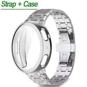 Stainless Steel Strap + Case For Amazfit Active Max Smart Watch WatchBand Bracelet Screen Protector