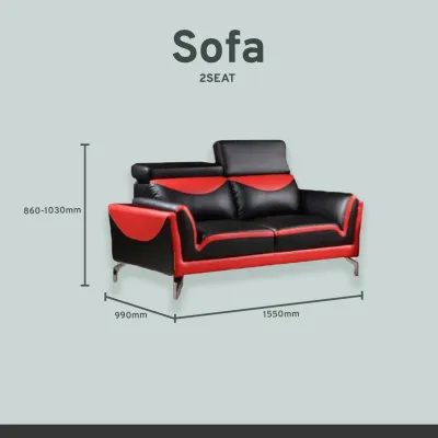 SET OF 3 SOFA / LIVING ROOM SOFA SET / LEATHER SOFA