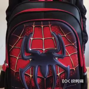 Batman   Primary School Cartoon Schoolbag Children Boy Backpack Toddler Schoolbag Superman 3D Stereo Shell
