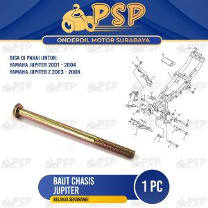 Baut Chasis Jupiter (Harga 1 PC) - Baud Sasis Body Rangka Mesin Yamaha Jupiter Z Burhan 2003