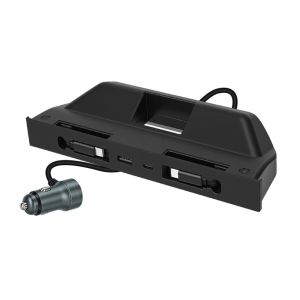 CANICECA Hidden Center Console USB HUB Retractable Cable Type-C Charge Hub Automotive Application Fast Charging Docking Station for Tesla Model Y Juniper/ Model Y LR / Model 3 Highland