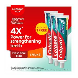 Colgate Maximum Cavity Protection Fresh Cool Mint Toothpaste Valuepack 175 G X 3