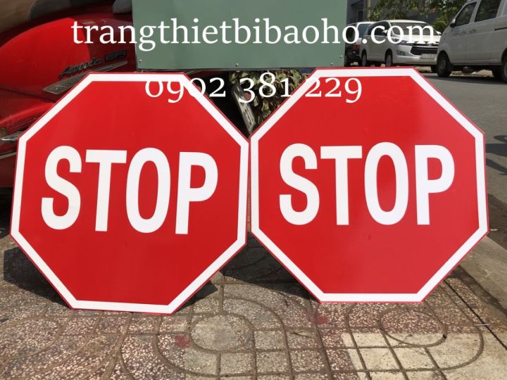 Biển báo giao thông STOP đủ chất liệu kích thước D=40 - hình thật ...