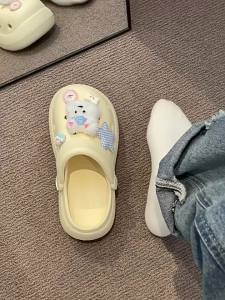 [Free Shipping] Cute Cartoon Puppy Clogs For Women 2026 Summer Fashionable Outdoor Breathable And Comfortable Closed-Toe Slippers