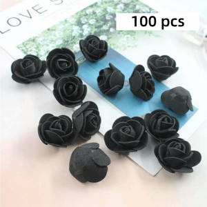 FOUNDTWO 3.5cm Artificial Flowers 3cm Handmade Foam Rose Heads Bride Accessory PE Foam Flower Materials Valentines Day Rose
