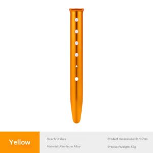 SERENEGLOW Ultra-Light Aluminum Beach Tent Stake for Outdoor Camping and Sun Shade - Durable & Wind-Resistant Ground Peg