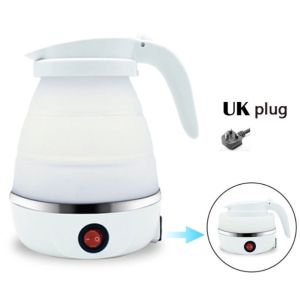 🇸🇬[Ready Stock] Fold Mini kettle portable Food grade stainless steel silicone electric kettle outdoors travel