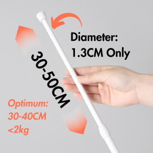 [SG Ready Stock] Punch-Free Telescopic Tension Rod Extendable Curtain Pole Closet Shower Bar