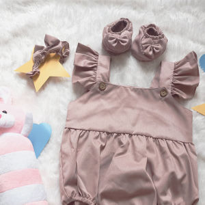 COD Biru Denim Setelan Baju Bayi 0 6 12 Bulan Newborn Jumpsuit Anak Romper Bayi Jumper Warna Denim Terlaris 2023 Korean Style Bahan Toyobo Adem Lembut Model Jumpsuit Kutung Terbaru KA182