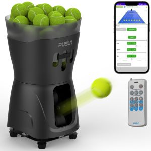 PUSUN PT-Mini Pro Tennis Ball Machine Máy Phát Bóng Tennis - Chứa 65 Bóng Điều Khiển APP
