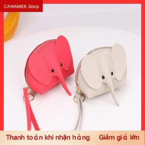 CS 1 chiếc Ví đựng thẻ khóa kéo hình son môi sáng tạo ví nhỏ hình voi dễ thương ví phong cách cosplay anime túi Nhật Bản hình voi móc treo balo