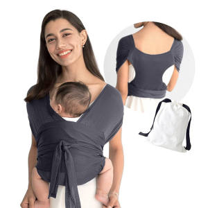Baby Carrier with Removable Hip Seat Carrier for Baby New Born 0-36 Months Safe Breathable Newbron Wrap Carrier
