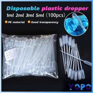 YoPo 100Pcs 1ml/2ml/3ml/5ml Disposable Plastic Dropper Transfer Pipette Dropper