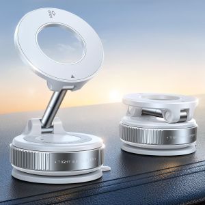 JOYROOM Vacuum Magnetic Car Phone Holder Strongest Suction Cup 360 °   Adjustable Magsafe Car Phone Mount Foldable Cell Phone Holders for Your Car for iPhone 16 Pro Max 15 14 13 12 Plus/Android