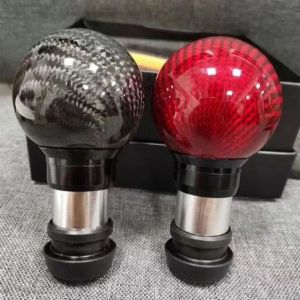 Gear Shift Knob Tuas Persneling Mobil Matic Real Carbon Fiber Aksesoris Interior Premium