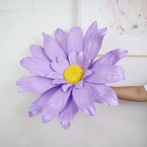SAVVYSHELF 50cm Artificial Daisy Waterproof Large Fake Flowers Multicolor PE Foam Daisy Wedding Decoration