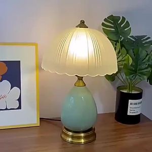 Decorative Ceramic Table Lamp American Country Style Living Room Cozy Creative Bedroom Bedside Lamp