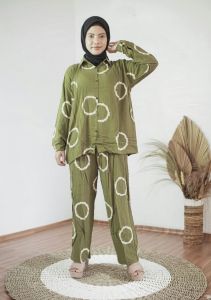 PROMO One Set Setelan Piyama Wanita Terbaru 2022 - baju tidur atas bawah