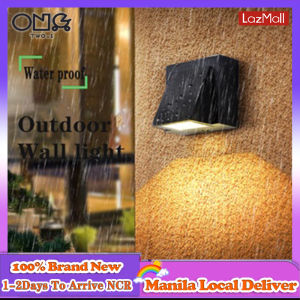 TWO.1 [Manila Spot+COD]Joollysun Outdoor Wall Light Waterproof IP65 LED Wall Lamp Aluminum Wall Sconces for Modern Home Garden Lighting Corridor Courtyard Porch Decoration Lights