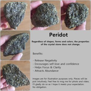 Peridot Raw Crystal Stone | Attract Abundance | Boost Confidence | Release Negativity