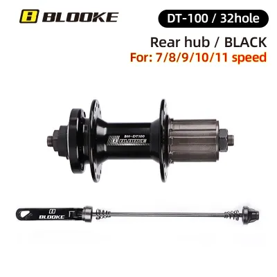 BLOOKE 32/36 Hole Hub Ball Bearing Hub MTB Mountain Bike Aluminum Alloy Hub Disc Brake 7/8/9/10/11 Speed Front/Rear Hubs